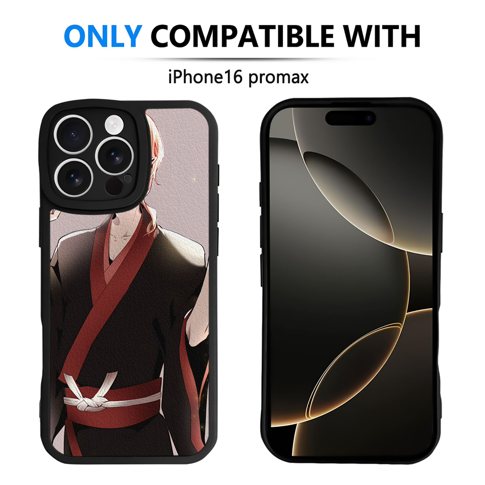 （画像用） 文豪ストレイドッグス Bungo Stray Dogs 【iPhone 16シリーズ対応】シリコンスマホケース（レザー調） 材質：シリコン